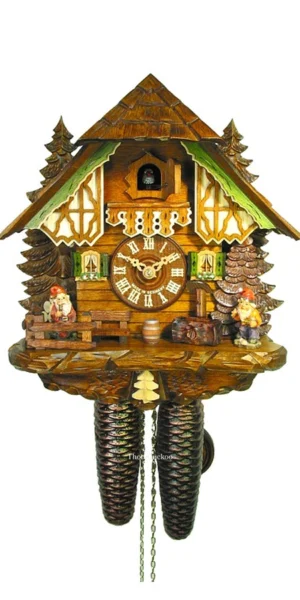 นาฬิกากุ๊กกูเยอรมัน Black Forest Germany ระบบกลไกไขลาน 8 วัน บ้านเทพนิยาย Black Forest รหัสสินค้า 0515