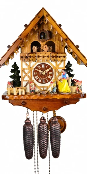 นาฬิกากุ๊กกูเยอรมัน Black Forest Germany ระบบกลไกไขลาน 8 วัน พร้อมเสียงดนตรี ธีม Snow White รหัสสินค้า 0651