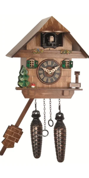 นาฬิกากุ๊กกูเยอรมัน Black Forest Germany ระบบ Quartz บ้านไม้สไตล์ Black Forest รหัสสินค้า 0340