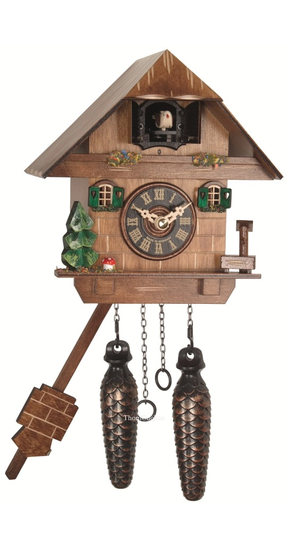 นาฬิกากุ๊กกูเยอรมัน Black Forest Germany ระบบ Quartz บ้านไม้สไตล์ Black Forest รหัสสินค้า 0340