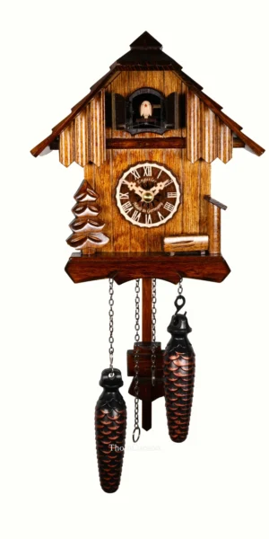 นาฬิกากุ๊กกูเยอรมัน Black Forest Germany ระบบ Quartz บ้านไม้สไตล์ Black Forest รหัสสินค้า 0348