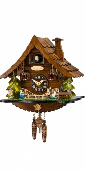 นาฬิกากุ๊กกูเยอรมัน Black Forest Germany ระบบ Quartz บ้านไม้สไตล์ Black Forest รหัสสินค้า 0370