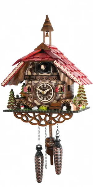 นาฬิกากุ๊กกูเยอรมัน Black Forest Germany ระบบ Quartz บ้านไม้สไตล์ Black Forest รหัสสินค้า 0390