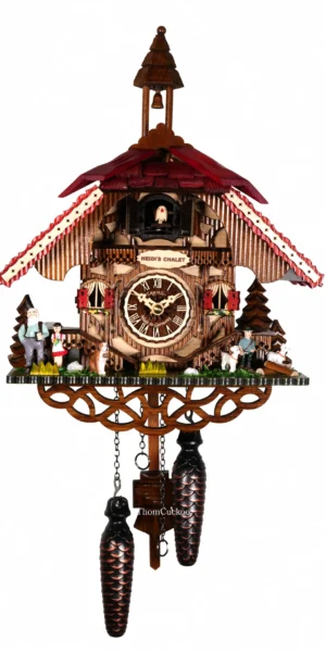 นาฬิกากุ๊กกูเยอรมัน Black Forest Germany ระบบ Quartz บ้านไม้สไตล์ Black Forest รหัสสินค้า 0392