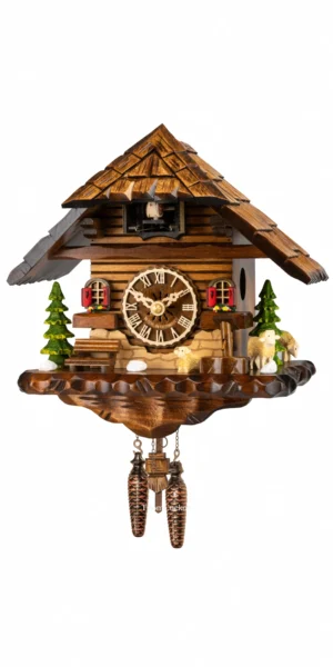 นาฬิกากุ๊กกูเยอรมัน Black Forest Germany ระบบ Quartz บ้านไม้สไตล์ Black Forest รหัสสินค้า 0409