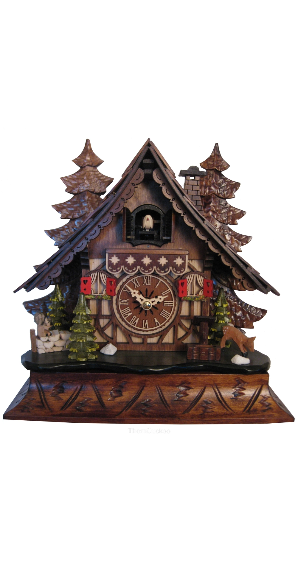 นาฬิกากุ๊กกูเยอรมัน Black Forest Germany ระบบ Quartz บ้านไม้สไตล์ Black Forest รหัสสินค้า 0412