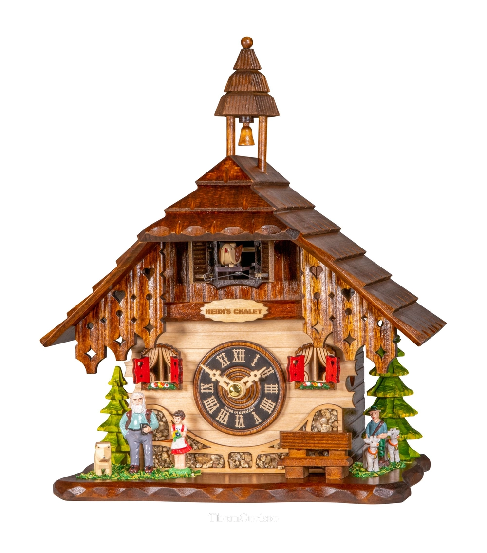 นาฬิกากุ๊กกูเยอรมัน Black Forest Germany ระบบ Quartz พร้อมเสียงดนตรี บ้านไม้สไตล์ Black Forest รหัสสินค้า 0070
