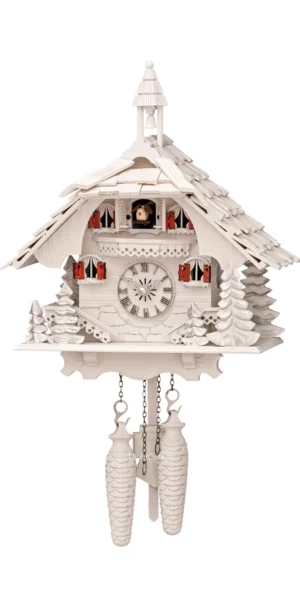 นาฬิกากุ๊กกูเยอรมัน Black Forest Germany ระบบ Quartz พร้อมเสียงดนตรี บ้านไม้สไตล์ Black Forest รหัสสินค้า 0094