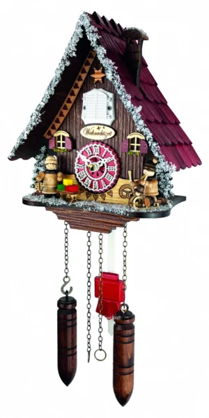 นาฬิกากุ๊กกูเยอรมัน Black Forest Germany ระบบ Quartz พร้อมเสียงดนตรี ธีมคริสต์มาส รหัสสินค้า 0146