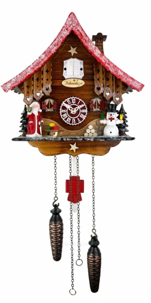 นาฬิกากุ๊กกูเยอรมัน Black Forest Germany ระบบ Quartz พร้อมเสียงดนตรี ธีมคริสต์มาส รหัสสินค้า 0147