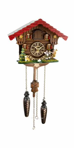 นาฬิกากุ๊กกูเยอรมัน Black Forest Germany ระบบ Quartz พร้อมเสียงดนตรี ดีไซน์คลาสสิก รหัสสินค้า 0043