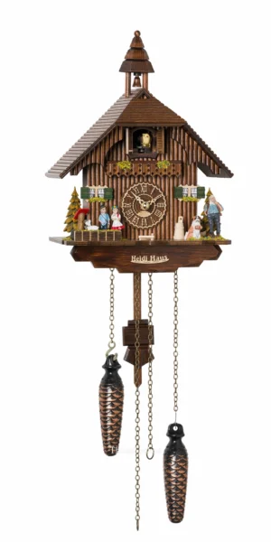 นาฬิกากุ๊กกูเยอรมัน Black Forest Germany ระบบ Quartz พร้อมเสียงดนตรี บ้าน Heidi สไตล์ยุโรป รหัสสินค้า 0124