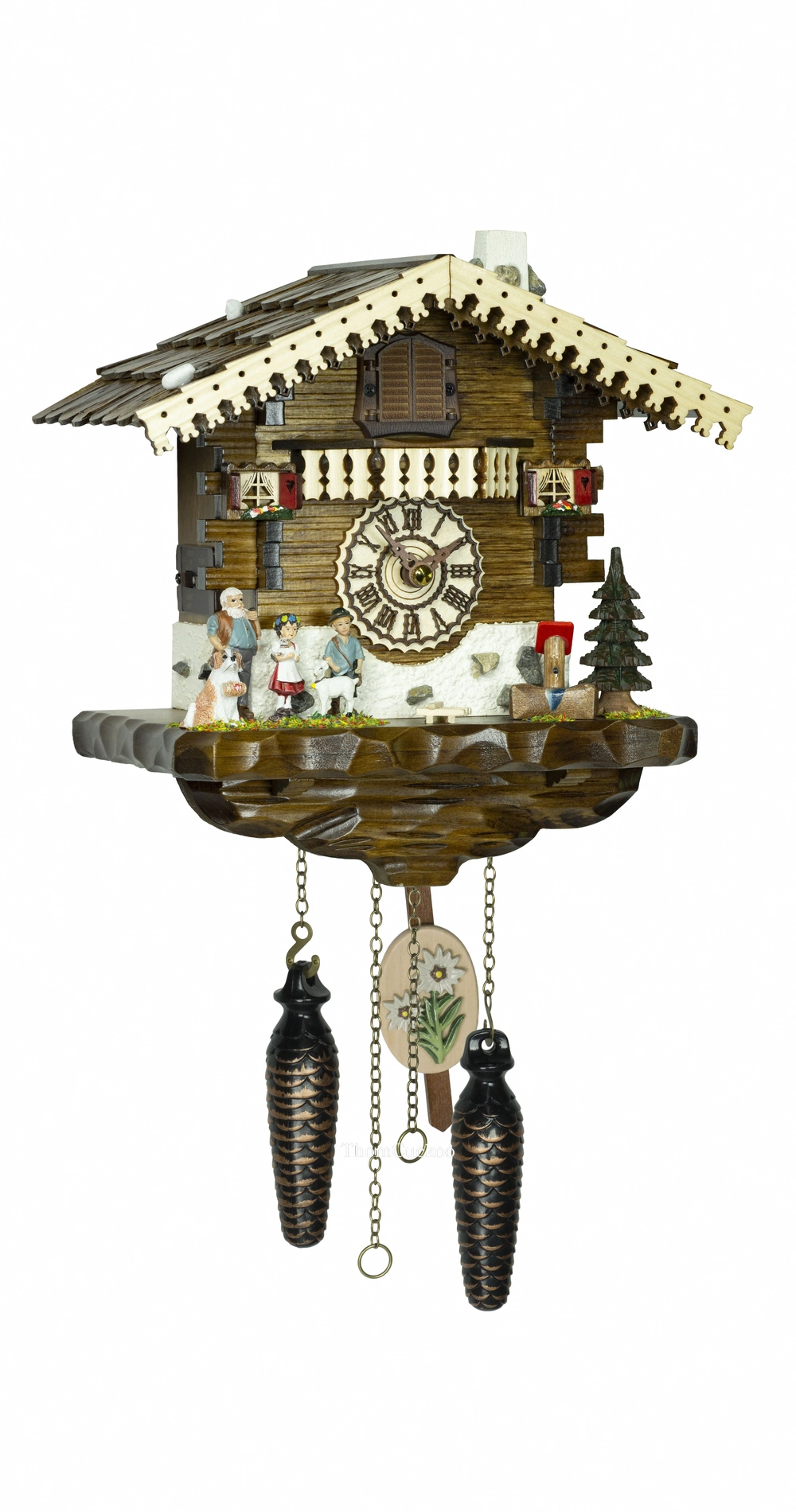 นาฬิกากุ๊กกูเยอรมัน Black Forest Germany ระบบ Quartz พร้อมเสียงดนตรี บ้าน Heidi สไตล์ยุโรป รหัสสินค้า 0137