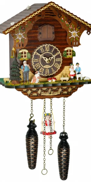 นาฬิกากุ๊กกูเยอรมัน Black Forest Germany ระบบ Quartz พร้อมเสียงดนตรี บ้าน Heidi สไตล์ยุโรป รหัสสินค้า 0152