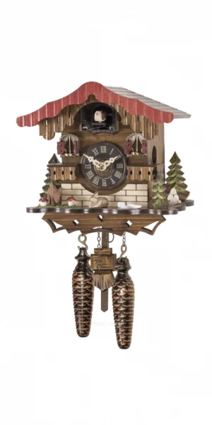 นาฬิกากุ๊กกูเยอรมัน Black Forest Germany ระบบ Quartz พร้อมเสียงดนตรี บ้าน Swiss Chalet รหัสสินค้า 0011