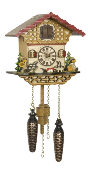 นาฬิกากุ๊กกูเยอรมัน Black Forest Germany ระบบ Quartz พร้อมเสียงดนตรี บ้าน Swiss Chalet รหัสสินค้า 0029