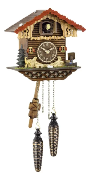 นาฬิกากุ๊กกูเยอรมัน Black Forest Germany ระบบ Quartz พร้อมเสียงดนตรี บ้าน Swiss Chalet รหัสสินค้า 0035