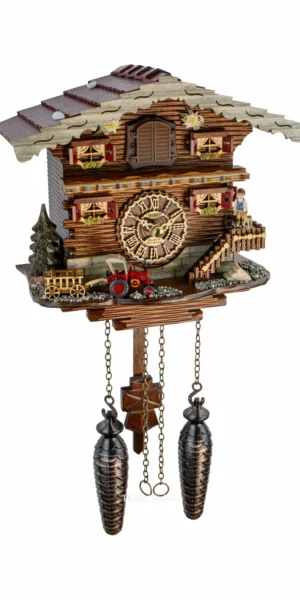 นาฬิกากุ๊กกูเยอรมัน Black Forest Germany ระบบ Quartz พร้อมเสียงดนตรี บ้าน Swiss Chalet รหัสสินค้า 0075