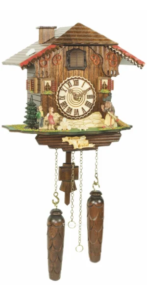 นาฬิกากุ๊กกูเยอรมัน Black Forest Germany ระบบ Quartz พร้อมเสียงดนตรี บ้าน Swiss Chalet รหัสสินค้า 0126