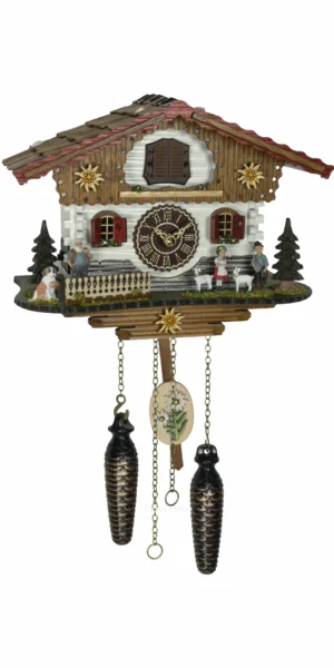 นาฬิกากุ๊กกูเยอรมัน Black Forest Germany ระบบ Quartz พร้อมเสียงดนตรี บ้าน Swiss Chalet รหัสสินค้า 0132