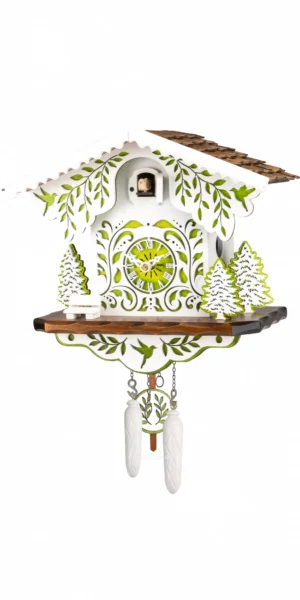 นาฬิกากุ๊กกูเยอรมัน Black Forest Germany ระบบ Quartz พร้อมเสียงดนตรี บ้าน Swiss Chalet รหัสสินค้า 0198