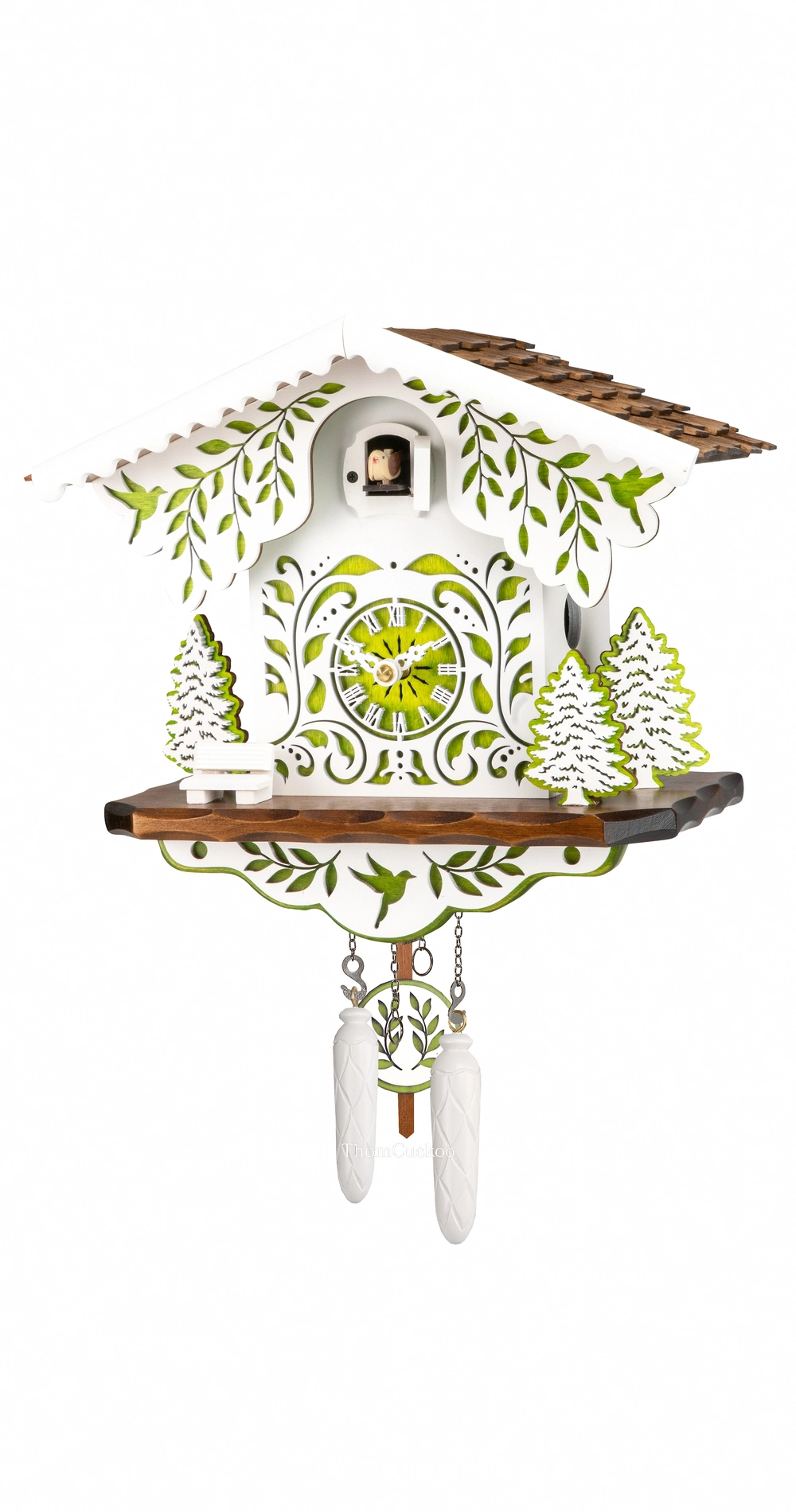 นาฬิกากุ๊กกูเยอรมัน Black Forest Germany ระบบ Quartz พร้อมเสียงดนตรี บ้าน Swiss Chalet รหัสสินค้า 0198