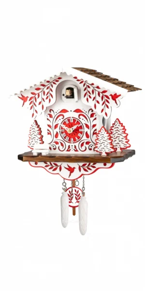 นาฬิกากุ๊กกูเยอรมัน Black Forest Germany ระบบ Quartz พร้อมเสียงดนตรี บ้าน Swiss Chalet รหัสสินค้า 0199