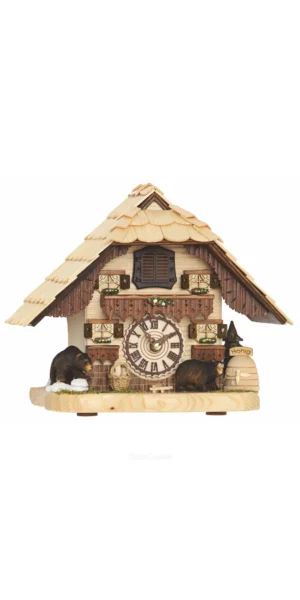 นาฬิกากุ๊กกูเยอรมัน Black Forest Germany ระบบ Quartz พร้อมเสียงดนตรี แบบตั้งโต๊ะบ้าน Black Forest รหัสสินค้า 0186