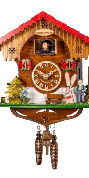 นาฬิกากุ๊กกูเยอรมัน Black Forest Germany ระบบ Quartz บ้าน Swiss Chalet รหัสสินค้า 0369