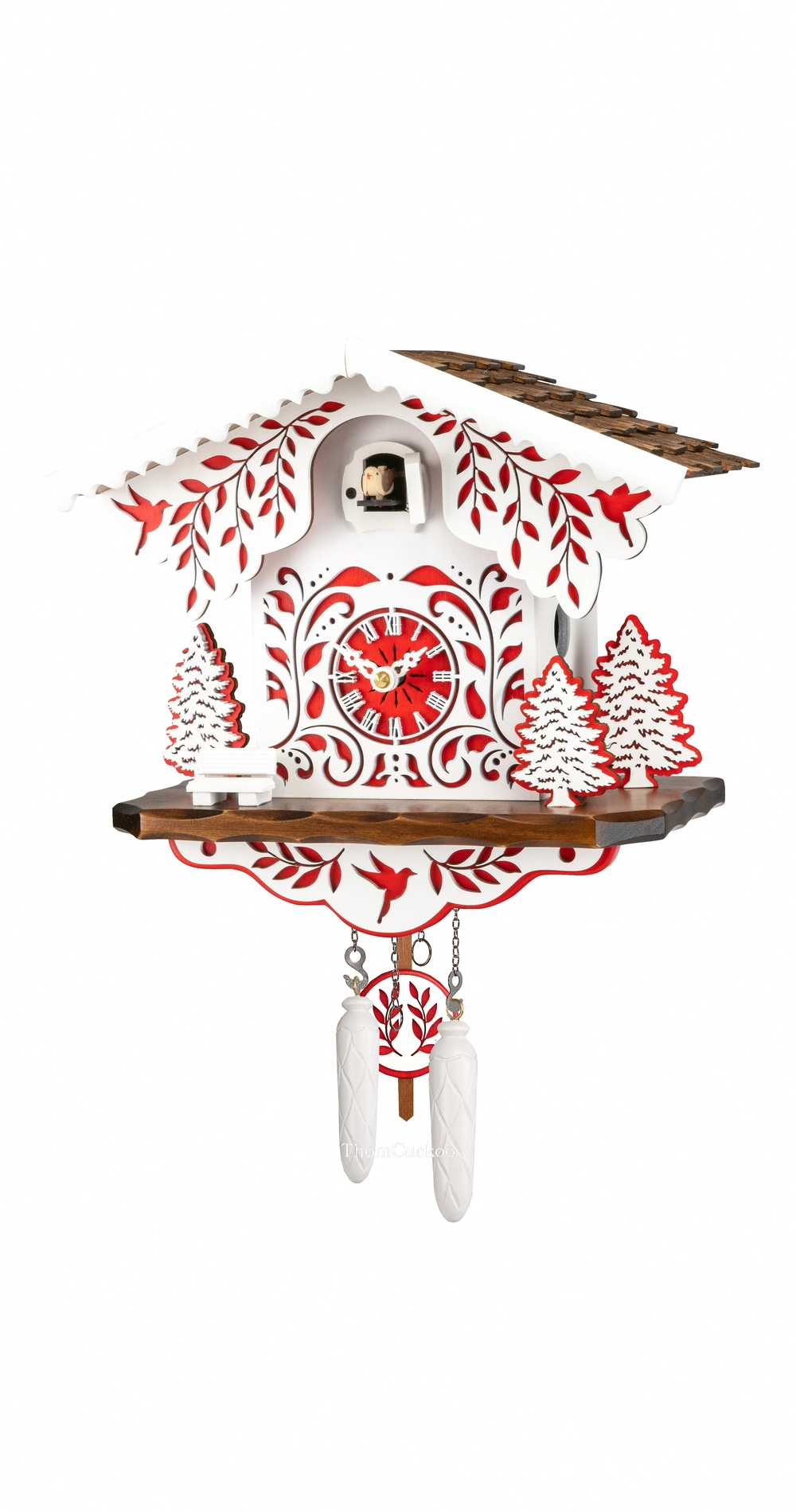 นาฬิกากุ๊กกูเยอรมัน Black Forest Germany ระบบ Quartz บ้าน Swiss Chalet รหัสสินค้า 0420